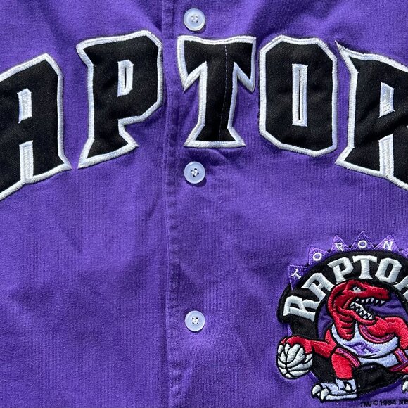 Vintage Toronto Raptors Baseball Style Jersey Ravens Athletics Sz L - Picture 2 of 9